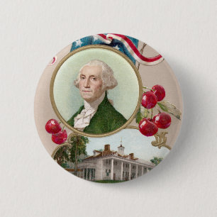 Gedenken an George Washington Button