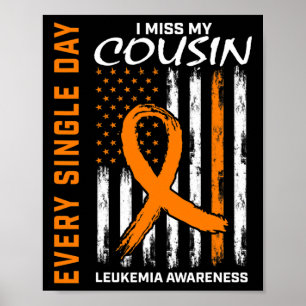 Gedenken an Geschenke für Cousin Leukämie-Bewussts Poster