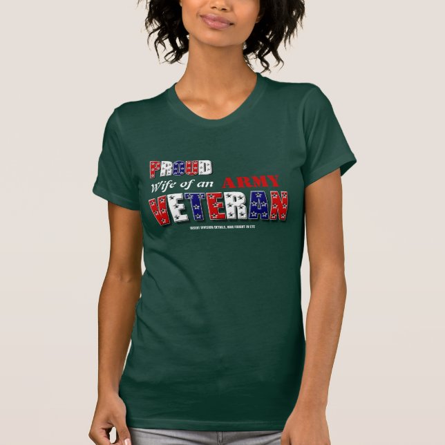 Gedenken an Kriegsveteran-Familie T-Shirt (Vorderseite)