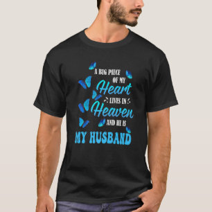 Gedenken an meinen Mann im Himmel mein Ehemann ver T-Shirt