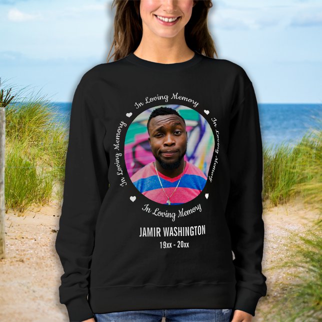 Gedenken an personalisiertes Foto im Gedächtnis Sweatshirt (Von Creator hochgeladen)