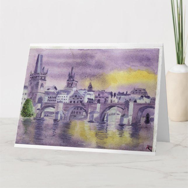 Gedenken an Prag Karte (Vorderseite)