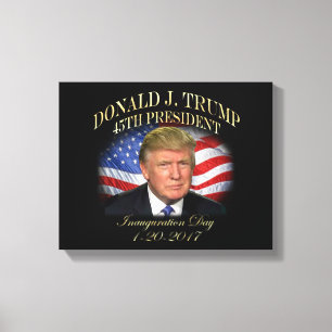 Gedenken an Präsident Donald Trump Leinwanddruck