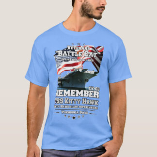 Gedenken Sie der USS Kitty Hawk Veteranen T-Shirt