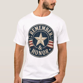 Gedenken und Ehren Sie den patriotischen Memorial T-Shirt