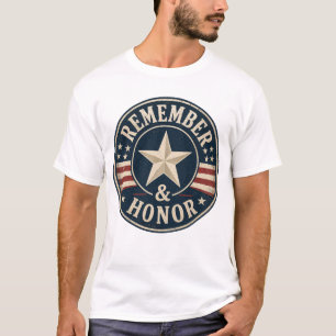 Gedenken und Ehren Sie den patriotischen Memorial T-Shirt