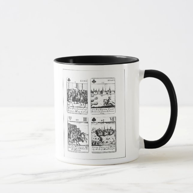 Gedenkende Spielkarten Tasse (Rechts)