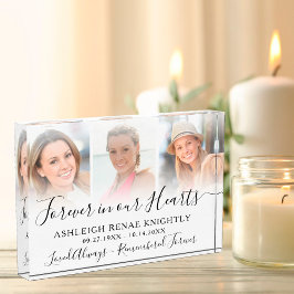 Gedenkerinnerung 3 Foto Tribute Keepake