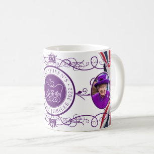 Gedenkfeier 2022 der Königin-Platinum-Jubiläum-Tas Kaffeetasse