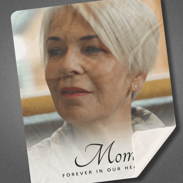 Gedenkfeier an das Foto Sherpadecke (Mom Photo Memorial Blanket)