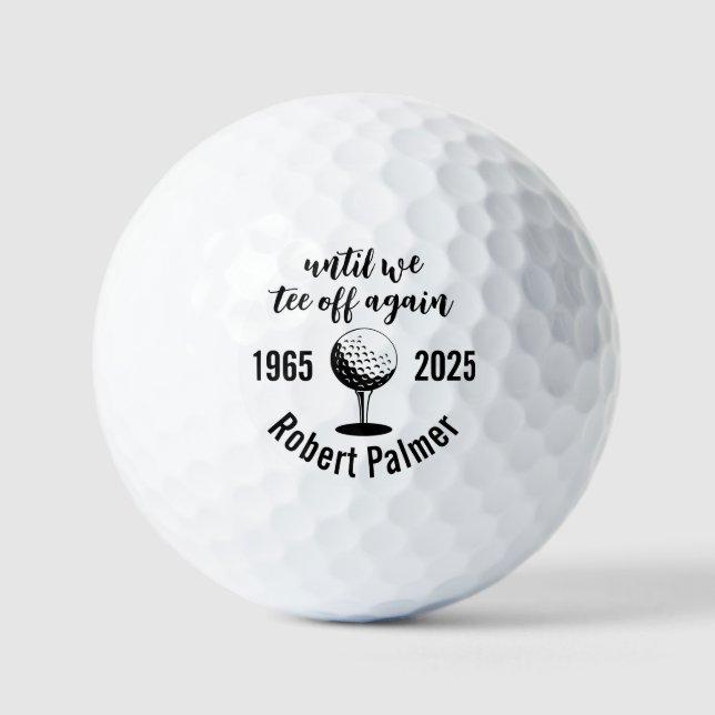 Gedenkfeier Beifall Beifall Tribut Geschenk Golfball (Vorderseite)