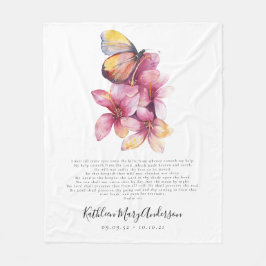 Gedenkfeier Butterfly Fleecedecke