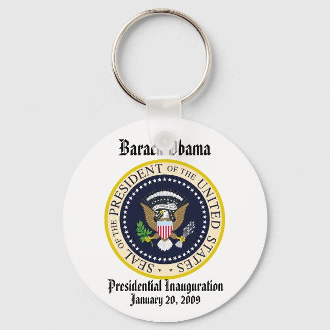 Gedenkfeier des PRÄSIDENTEN OBAMA Schlüsselanhänger (Vorderseite)