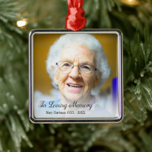 Gedenkfeier Foto in der Liebe Erinnerung Großmutte Ornament Aus Metall