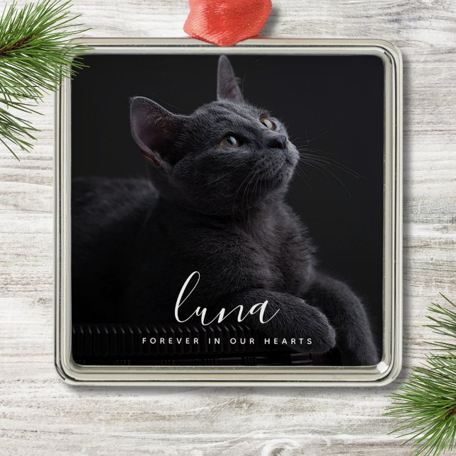 Gedenkfeier für Beileid-Foto Ornament Aus Metall (Pet Memorial Ornament)