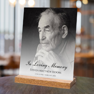 Gedenkfeier für das benutzerdefinierte Foto Acrylschild