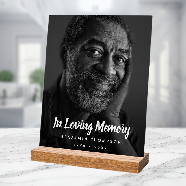 Gedenkfeier für das benutzerdefinierte Foto Acrylschild (Photo Memorial Acrylic Sign)