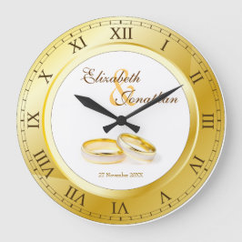 Gedenkfeier für das Foto der römischen Hochzeitsti Große Wanduhr