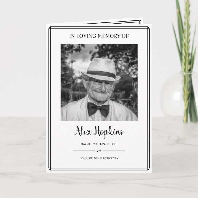 Gedenkfeier für das Foto Programm (Vorderseite)