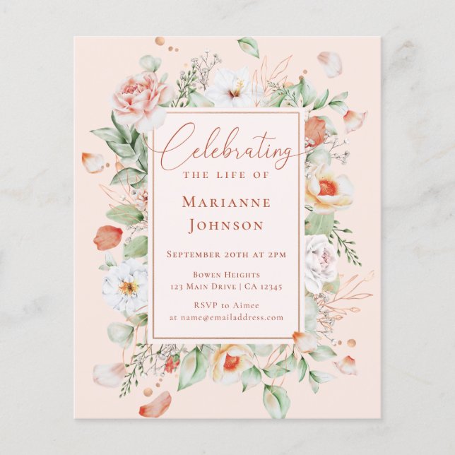 Gedenkfeier für das Leben im Haushalt (Vorderseite)