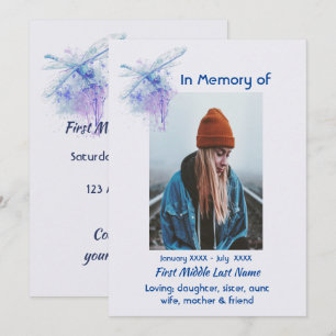 Gedenkfeier für das Lebensfest - Libelle Einladung