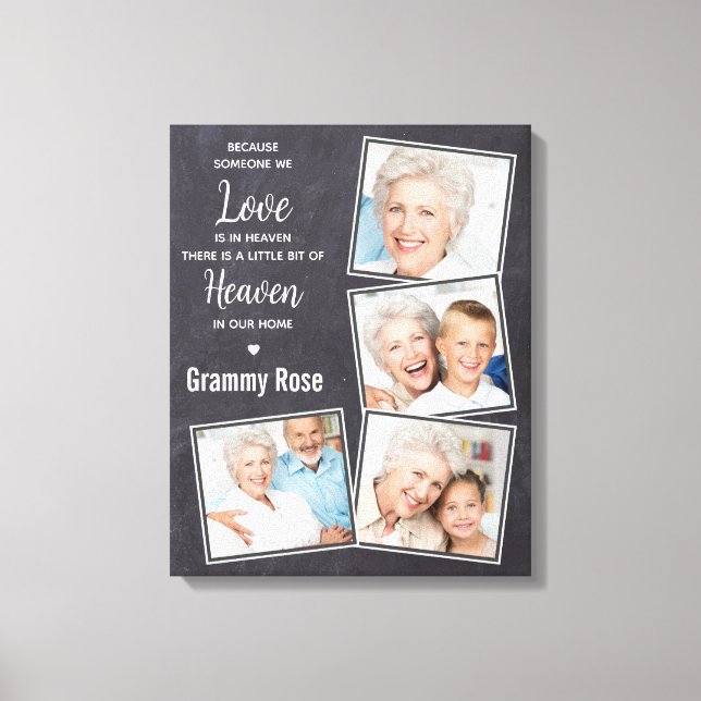 Gedenkfeier für rustikale Erinnerung Leinwanddruck (Vorderseite)