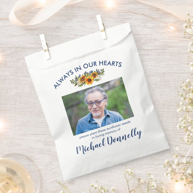 Gedenkfeier für Sonnenblumenkerne Geschenktütchen (Ausgeschnitten)