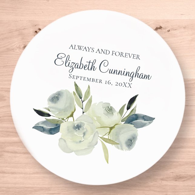 Gedenkfeier Moderne Wasserfarben Runder Aufkleber (Von Creator hochgeladen)