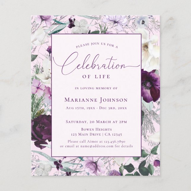 Gedenkfeier Pink Bläserfeier Flyer (Vorne)