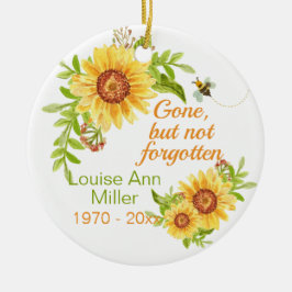 Gedenkfeier verschwunden, aber nicht vergessen Blu Keramik Ornament