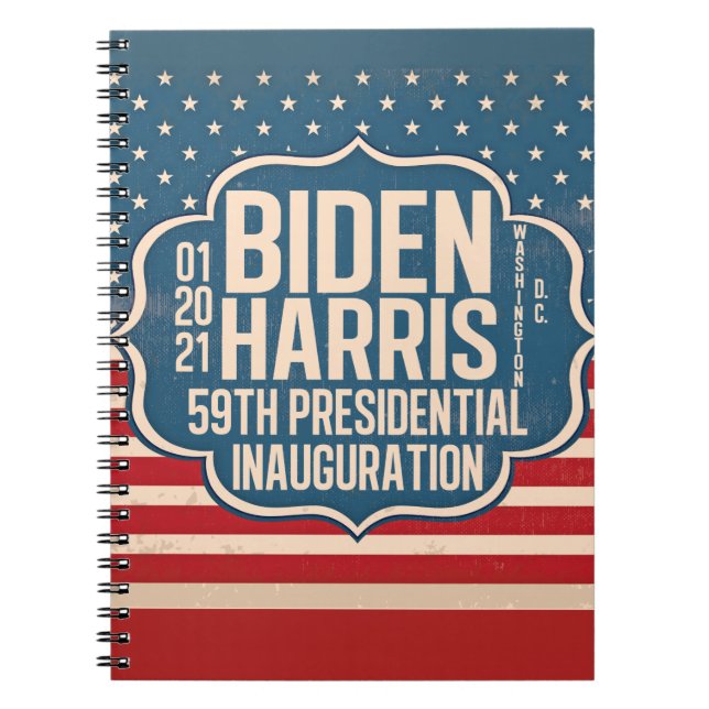 Gedenkfeier von Biden Harris 59. Notizblock (Vorderseite)
