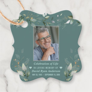 Gedenkfeier zum Foto des grünen Mannes Geschenkanhänger