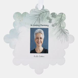 Gedenkfeier zum Foto des Lebensgefühls Ornament Karte