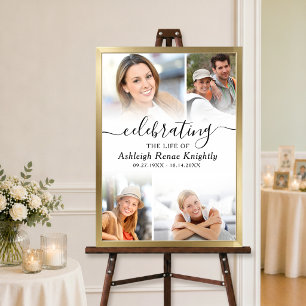 Gedenkfeier zum Leben - 4 Fotos Poster