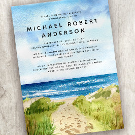 Gedenkfeier zum Thema "Beach Ocean Tribute" Einladung