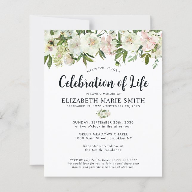 Gedenkfeier zur Beerdigung des Lebens (Vorderseite)