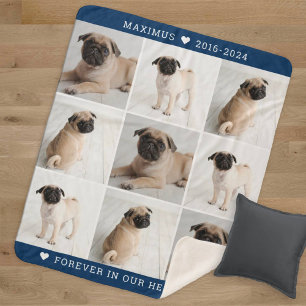 Gedenkfoto-Collage-Andenken für Navy-Hunde Sherpadecke