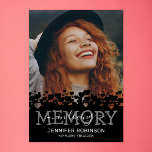 Gedenkfoto für die Beerdigung Poster