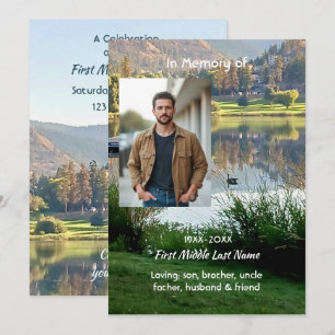 Gedenkfoto-Gebets-Golfplatz-Teich-See-Natur Einladung