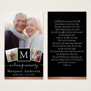 Gedenkfoto Trauerkarte Funeral Prayer Card
