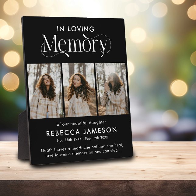 GedenkfotoCollage "In Love Memory" Fotoplatte (Von Creator hochgeladen)