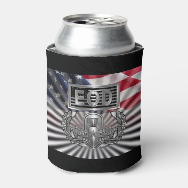 Gedenkgeschenk "Senior EOD" Dosenkühler (Kanne Vorderseite)