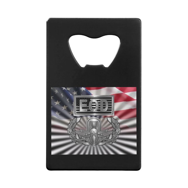 Gedenkgeschenk "Senior EOD" Geldbeutel Flaschenöffner (Vorderseite)