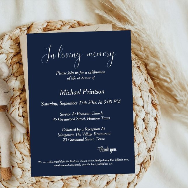 Gedenkgottesdienst , Beerdigung, Begehung des Lebe Einladung (Von Creator hochgeladen)