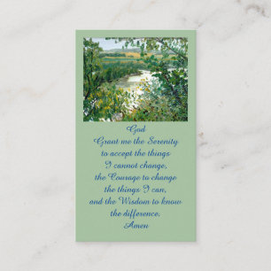 Gedenkkarte Celebration of Life Scenic Overlook Visitenkarte