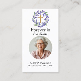 Gedenkkarte des Lavendels Visitenkarte