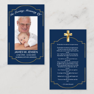 Gedenkkarte Foto Beerdigung Beileid Gebetskarte Visitenkarte