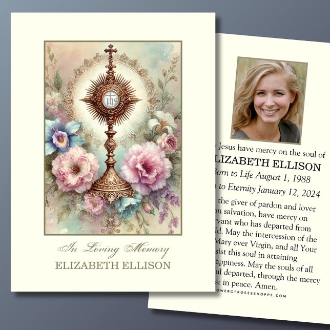 Gedenkkarte für katholische Beerdigung (Von Creator hochgeladen)