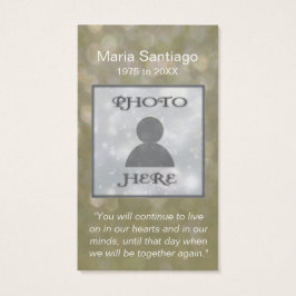 Gedenkkarte | Goldener Glitzer