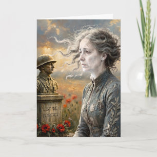Gedenkkarte 'Lest we forget' Karte
